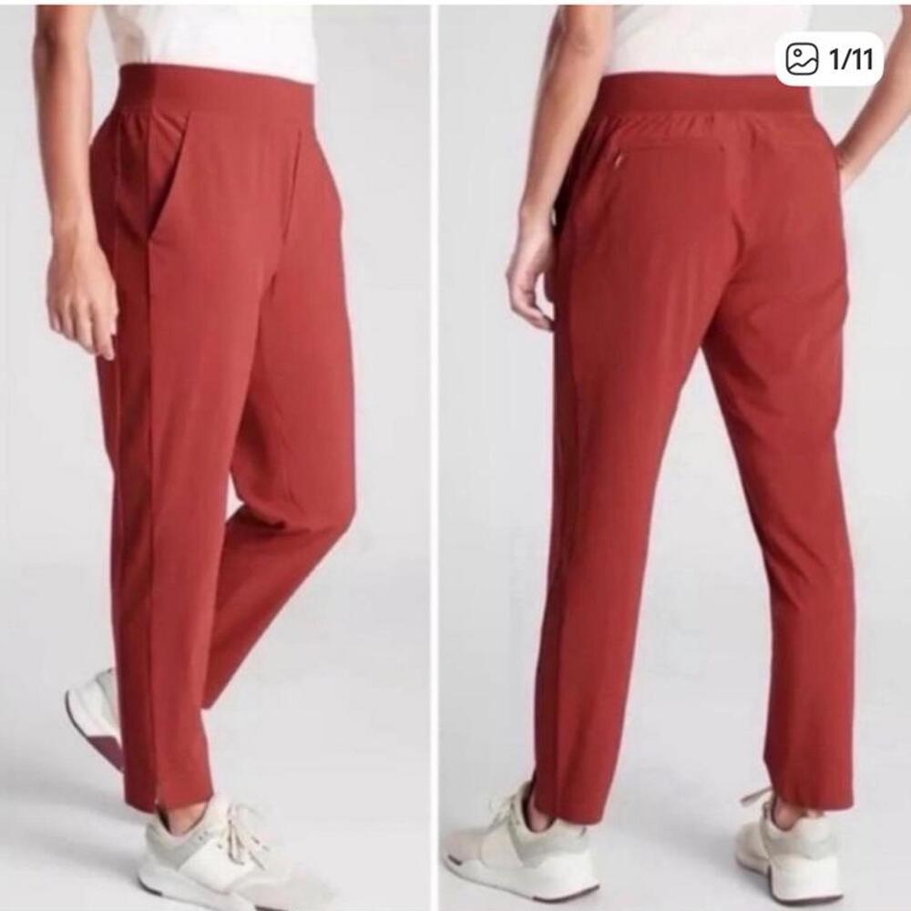 NWOT Athleta Brooklyn Ankle Pant Canyon Red Clay Hiking Size 2